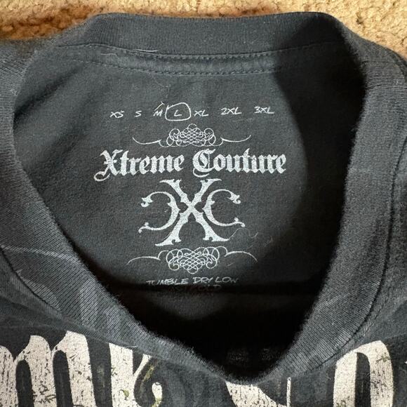 Xtreme Couture Truth And Balor Black T Shirt Men’s Sz L Preowned - Picture 4 of 4